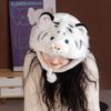 Non-Toxic Tiger Hat Soft Stuffed Plush Toys Headwear Winter Warm Hats For Gifts Plushies Animal Doll Cute Tiger Jungle Theme Po Props
