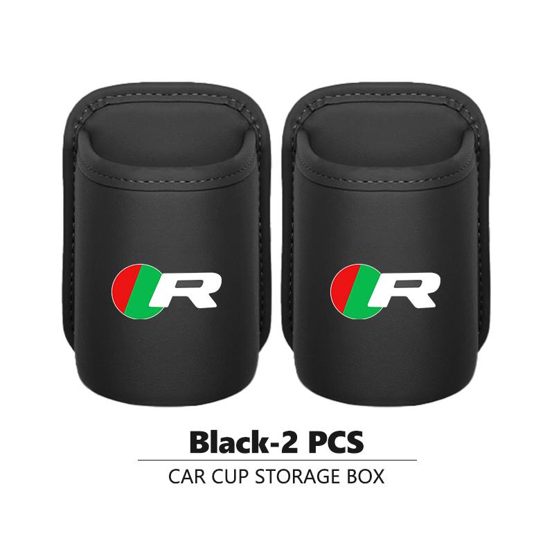 Leather Car Water Cup Holder Mobile Phone Holder Door Armrest Beverage Holder Bag Chair Back Multifunctional Box For Jaguar XF PP21