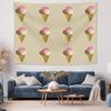 Ice Cream Tapestry Wall Hanging Aesthetic Room Decor Dorm Wall Art Vintage Sweet Cone Backdrop Home Decoration Gift