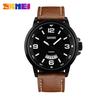 New waterproof men's business watch casual fashion quartz watch genuine leather student watch