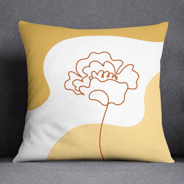 Square Decorative Pillowcase Abstract Pattern Living Room Sofa Cushion Waist Cushion Pillowcase Home Decoration 45cmx45cm