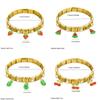 Golden Color Stainless Steel Bracelet Classics Style Watermelon Avocado Design Zircon Bracelet Hypoallergenic