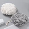 Chenille Hand Towel with Hanging Strap Highly Water Absorbent Soft Superfine Fiber Thickened Reusable Kitchen Bathroom Cleaning Wipe Towel