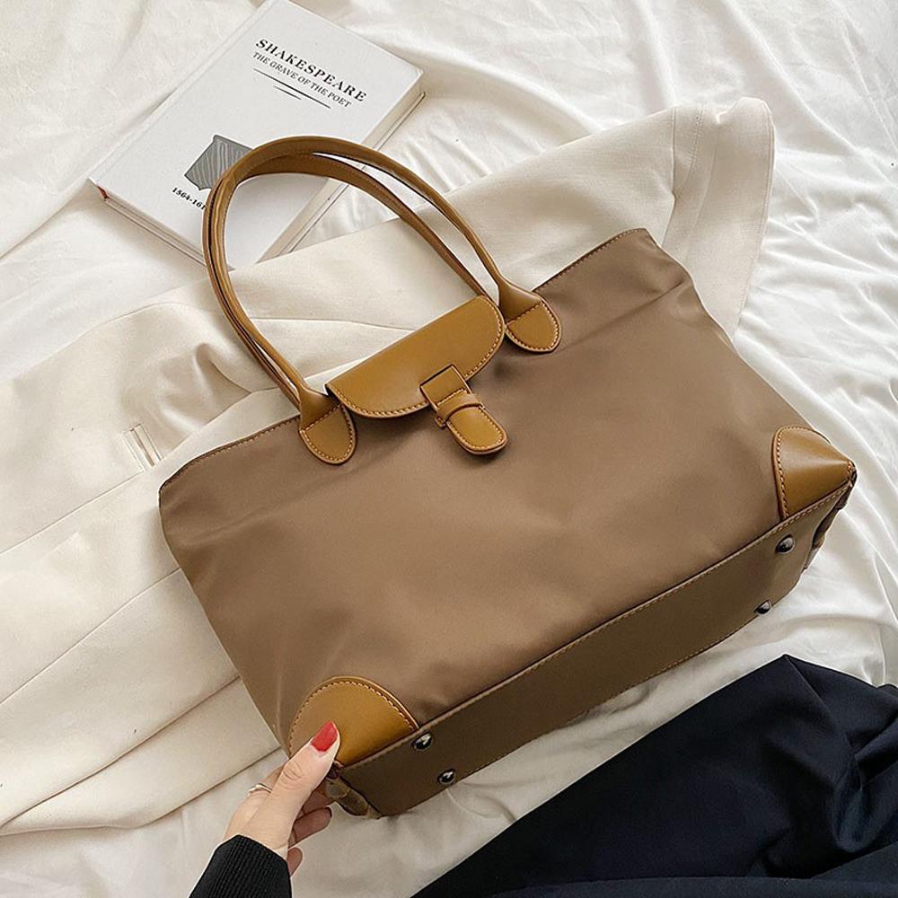 New high-capacity women's bag, fashionable and casual nylon handbag, mommy shopping bag, commuting bag, one shoulder tote bag