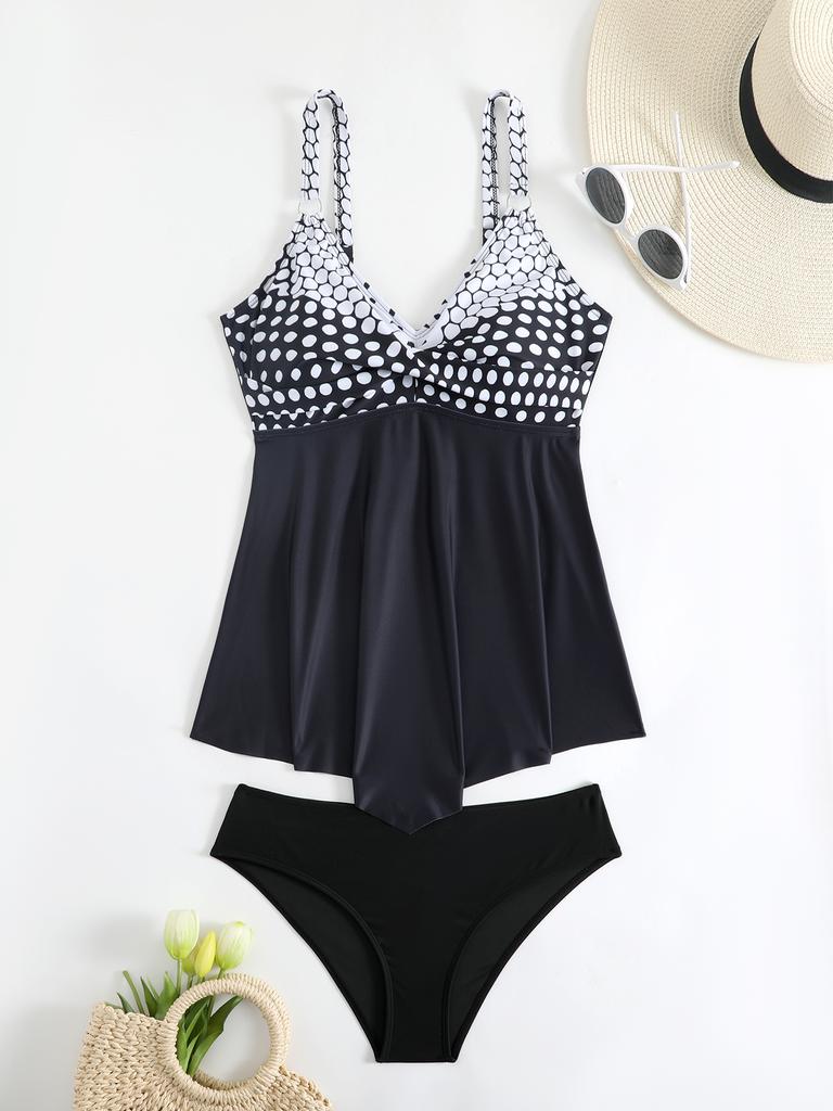 Women Bikini Set  Floral Printed Swimwear  Sexy Swimsuit  Swimwear  Push Up Two Piece Swimsuit Tank Top Printed Swimwear