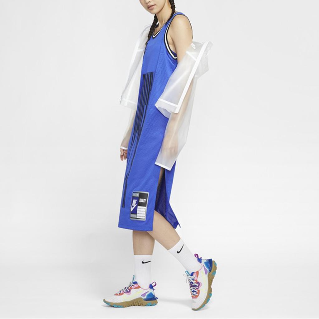 Nike Nsw Dress Jersey Sisterhood Casual Sports Breathable Knitted Sleeveless Dress Women Dresses Blue CU6788-405