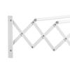 Wall-Mounted Clothes Rack Retractable Foldable Space-Saving Clothes Dryer, Wall Clothes Dryer for Indoor and Outdoor, White, 63.5 x 60 x 20 cm