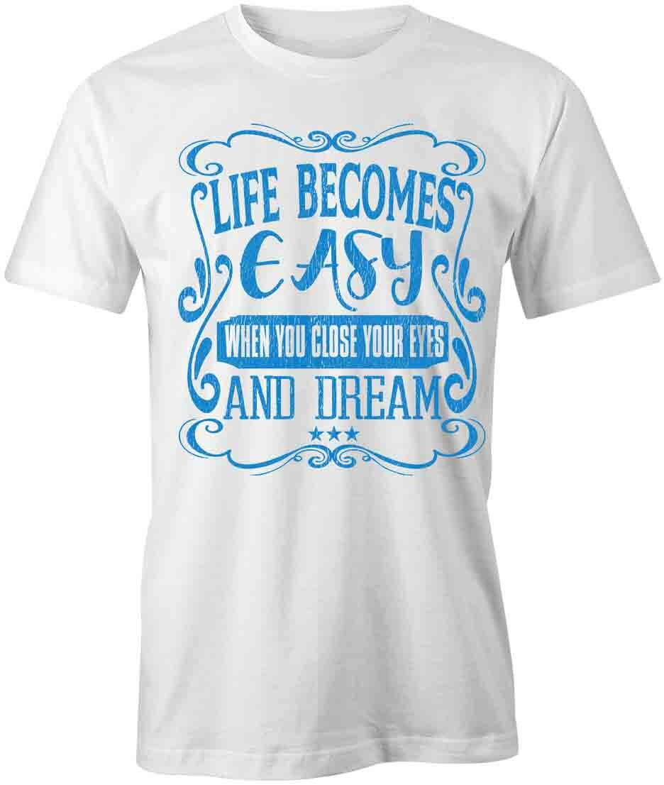 LIFE BECOMES EASY WHEN TShirt Tee Short-Sleeved Cotton ENDEARING S1WSA879 XXL