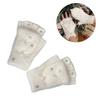 Half Finger Screentouch Gloves with Star Decors Soft Rex Rabbit Furs Short Gloves for Students Girl Winter Daily Wear