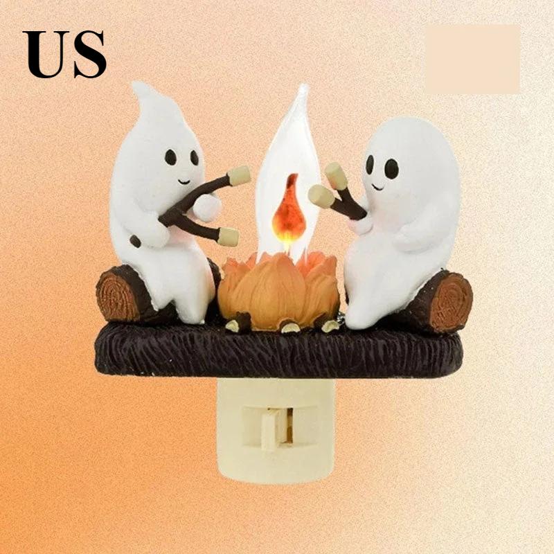 

Хелловінська прикраса Багаття Миготливий Нічник Хелловінський Нічник Світлодіодний Маленький Електричний Імітація Багаття Зоряний Нічник