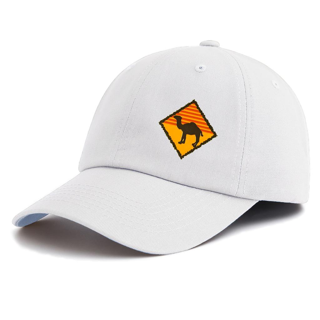1pc CAMEL Print Baseball Cap for Adults, Minimalist Retro Style Casual Soft Adjustable Dad Hat, Perfect As Gift