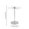 Rotating Necklace Holder Jewelry Display Rack | Sturdy Round Flat Base,