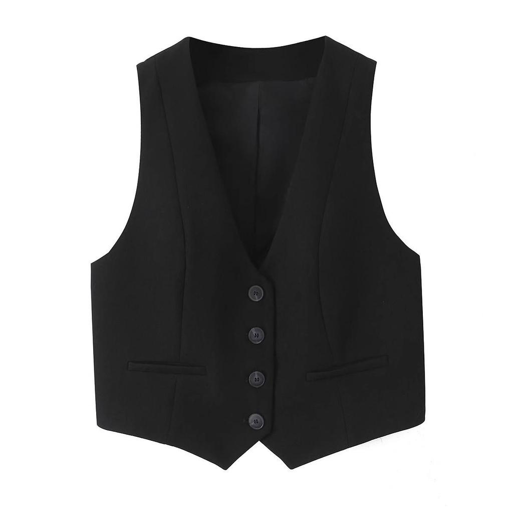 Spring 2025 Women's European & American Style Sleeveless Vest and Long Pants Set