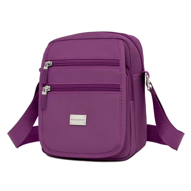 Women's Crossbody Bag Multi-Pocket Shoulder Bag Mother Bag Nylon Large Capacity Square Bag