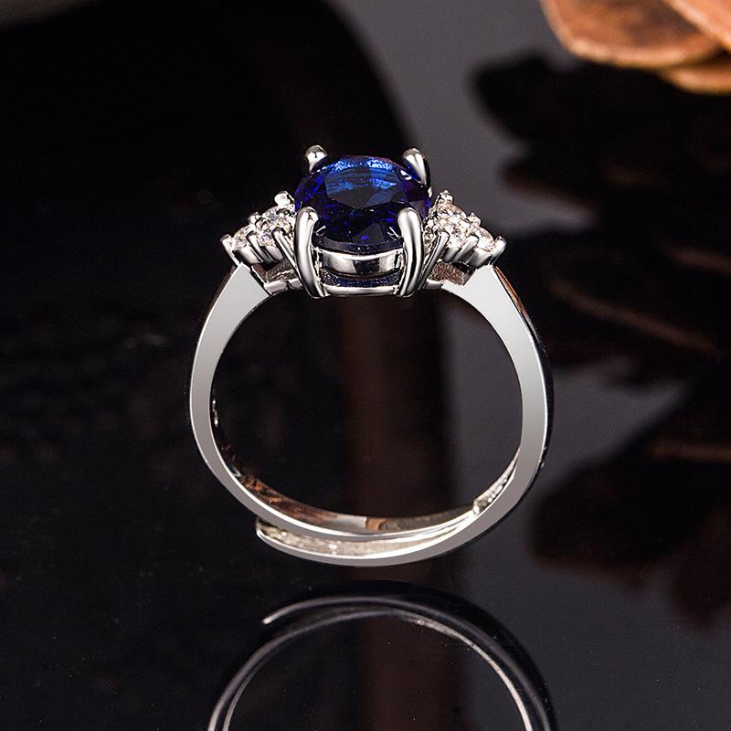 Sace Gems Classic Copper Alloy Zircon Ring Ladies Jewelry Wedding Promise Party Gift