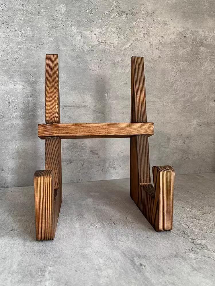 Solid Wood Desktop Picture Frame & Album Display Stand