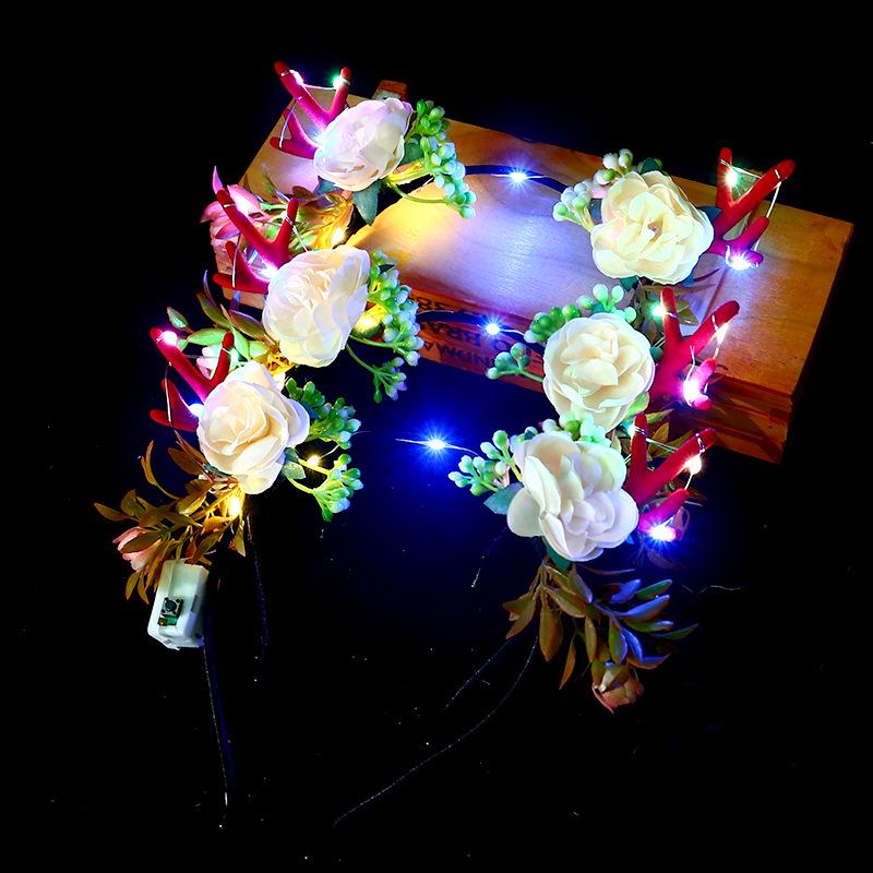 

Повязка на голову с рогом оленя и ушками кролика для рождественских подарков