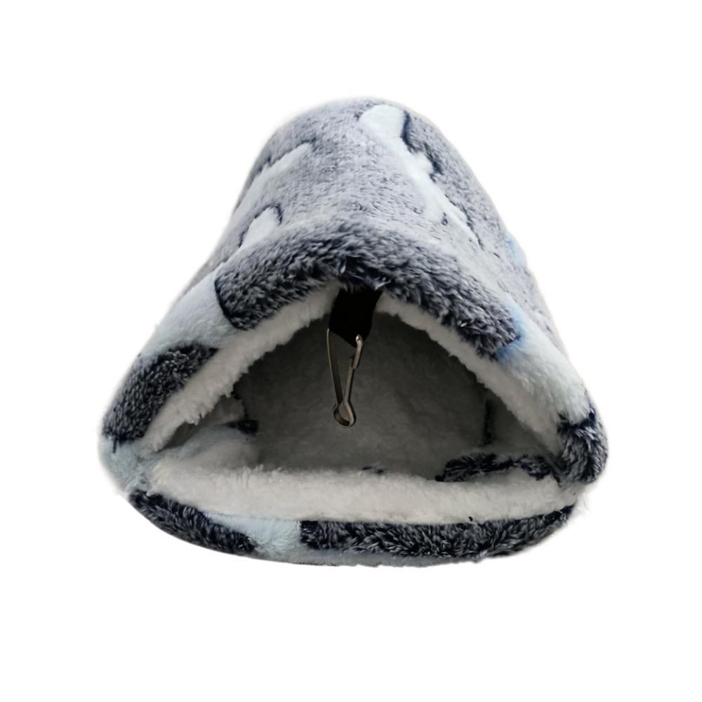 Thickened Hamster Plush Hammock Semi-enclosed Hamster Hanging Nest Parrot House  for Pet Cage