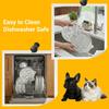Heavy Duty Stainless Steel Lick Mat for Dogs & Cats – 15" x 10" Extra Large Chew Proof Slow Feeder with Suction Cups, Metal Licking Pad for Anxiety