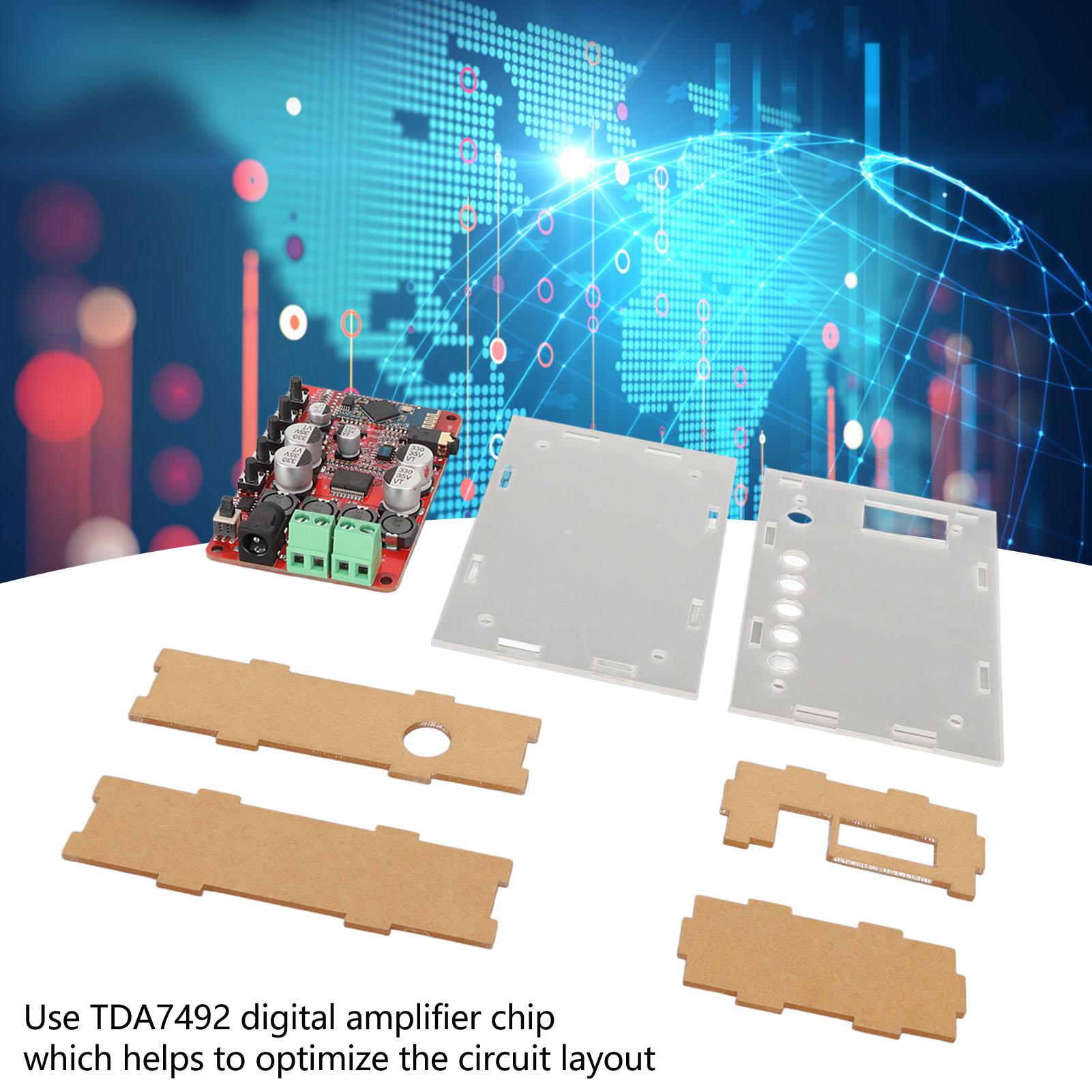 

Bluetooth Amplifier Board TDA7492P 50W and 50W 2.1 Channel DC 8‑25V Home Sound Amplifier Board for