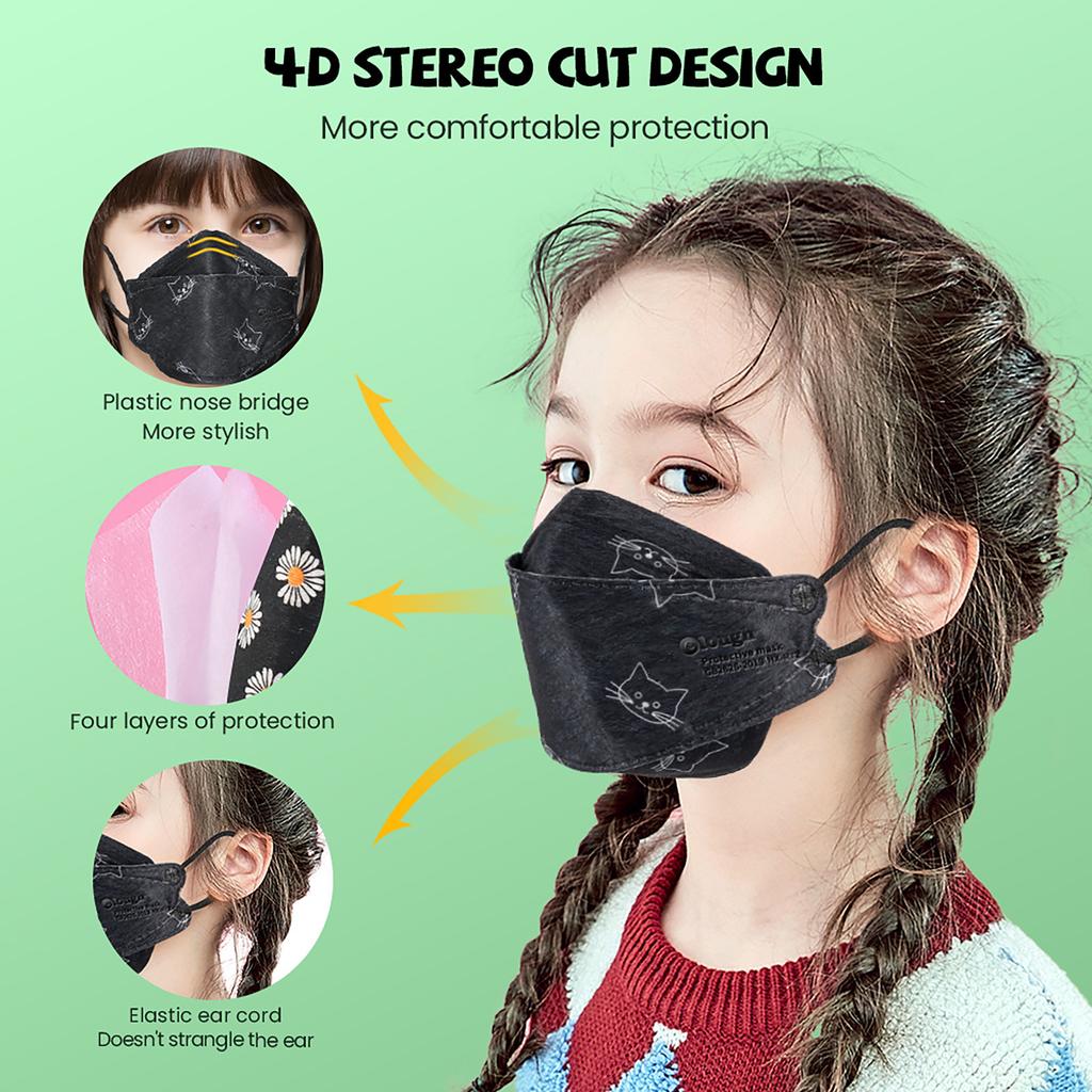 10PCS Children's Mask  Color Outdoor Prevention Mask Face Masks