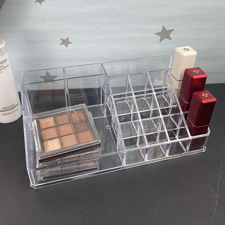 

Прозрачный многослойный органайзер для косметики с выдвижными ящиками 23.5*11*13