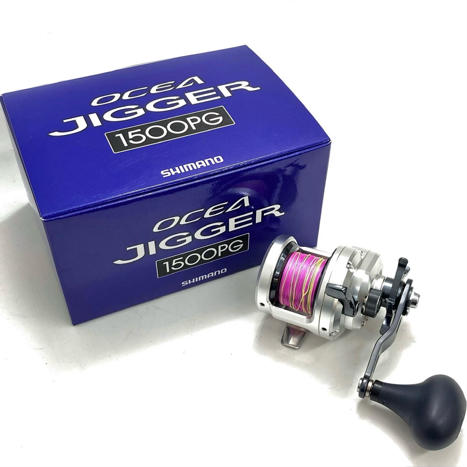 Used SHIMANO Double axis reel 11 Ocean Jigger 1500PG Scratches Level B Box included 02746