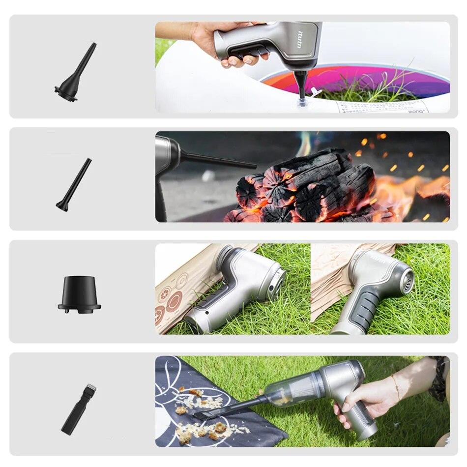 95000Pa aspirador de pó portátil sem fio para carro, mini aspirador de pó para carro, casa, teclado, robô de limpeza