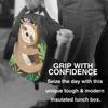 Poster With Sloth Insulated Lunch Box Leakproof Portable Lunch Bags with Adjustable Shoulder Strap Reusable Cooler Tote Bag