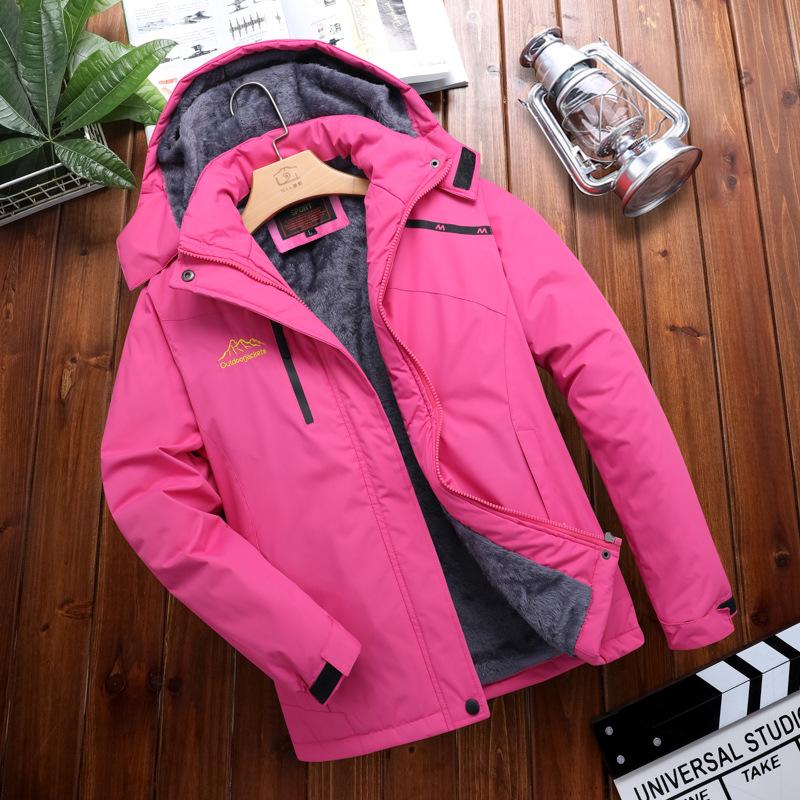 Unisex Spring & Autumn Windbreaker: Waterproof, Breathable Hooded Jacket for Hiking & Mountaineering.