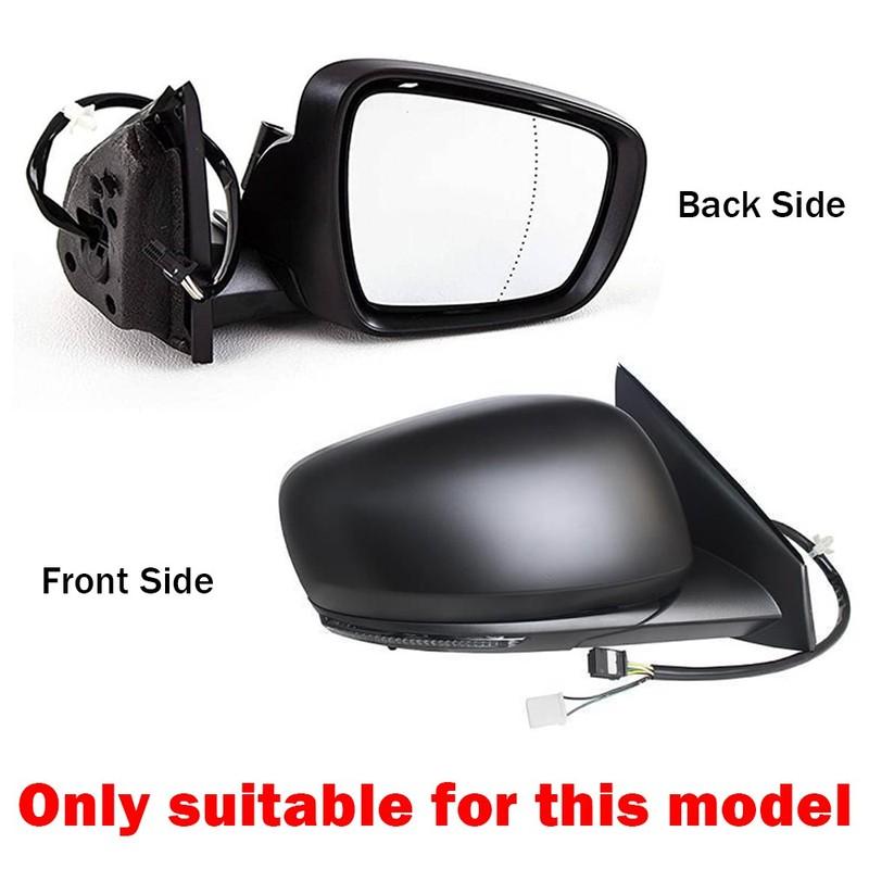 For Renault Kadjar Espace Koleos 2016- 1x Left Right Side Rear View Lens Split Mirror Heated Door Glass Rearview Accessories