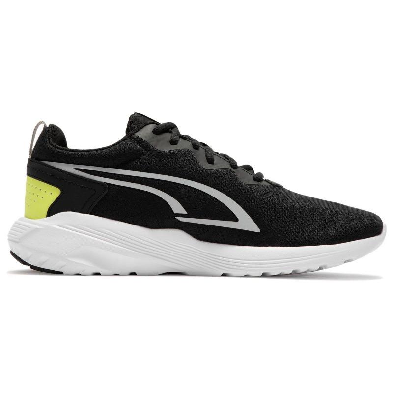 PUMA Unisex Black Green All-Day Active In Motion Low Top Running Shoes 386757-01