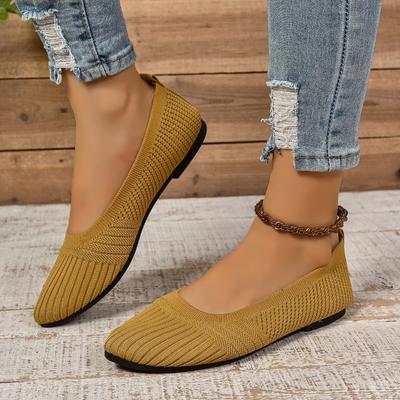 2024 Hot Sale Shoes for Women Basic Women's Flats Mesh Breathable Daily Flats Women Pointed Toe Soft Bottom Slip On Shoes Female