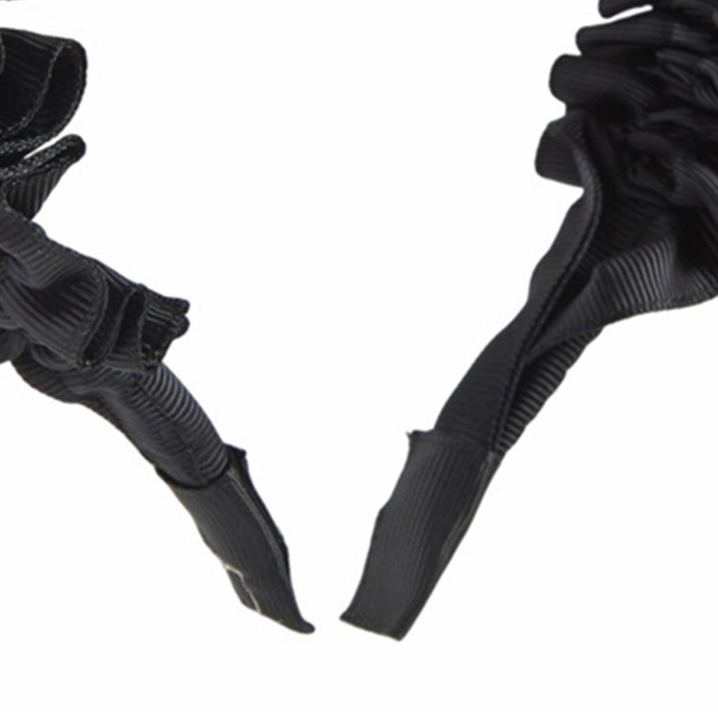 Pleated Headband Y2k Buckle Headband For Women Gothic Headband Black Lolita Headband Punk Headband Goths Headpiece