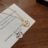S925 Sterling Silver Texture Pattern Necklace Wind Blogger Simple Fashion Niche Autumn And Winter Pleated Sweater Chain