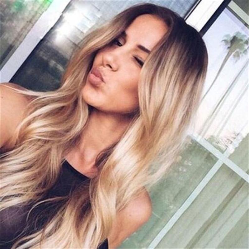 Seksualnye Pricheski Dlya Zhenshin Seksualnaya Gradienta Blondinka Dlinnye Vyushiesya Volosy Smeshannye Cveta Sinteticheskij Parik Kupit Po Nizkim Cenam V Internet Magazine Joom