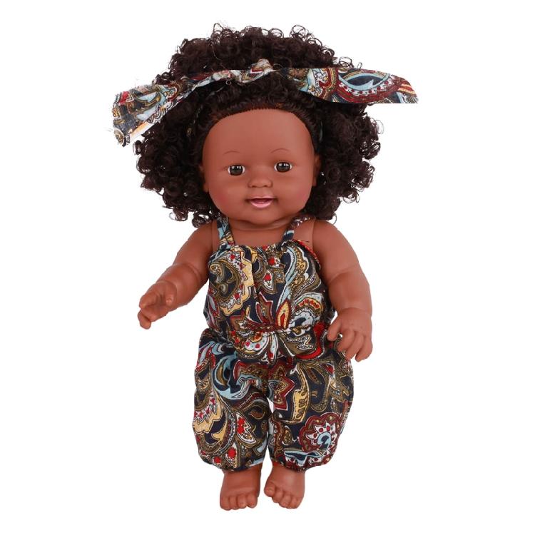 12in African American for Doll for Baby Girls Boys with Black Skin that Looks Re