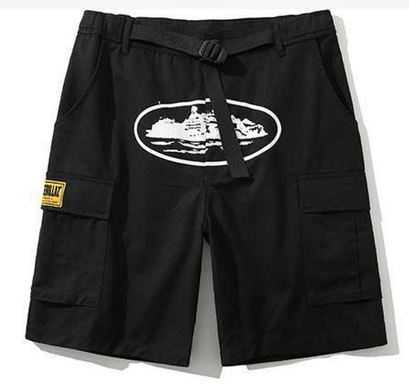 

Мужские модные хип-хоп уличные шорты с несколькими карманами S белый