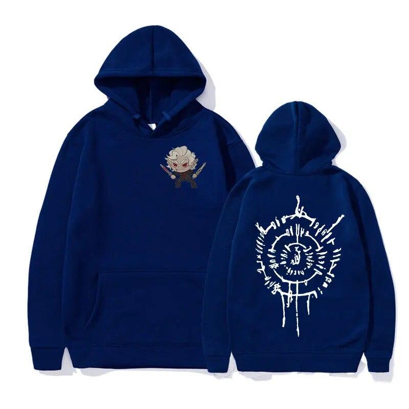 2023 Lustiger Astarion Print Hoodie Unisex Damen Casual Long Sleev Übergroßes Sweatshirt Lose Fleece Pullover Hoodies Y2k Streetwear