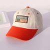 2-6year Patchwork Baseball Hat Outdoor Baby Peaked Hats New Kids Duck Tongue Cap  Boys Girls