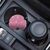 2PCS Bling Car Cup Holder Coaster, Crystal Rhinestone Non-Slip Ert Auto Cup Pads, Sparkling Vehicle Decor Bottle Mat Accessories For Women Girls,