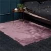 Nordic Style Plush Living Room Carpet - Cute Full Coverage Imitation Wool Rug for Bedroom & Sofa Area.