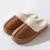 New autumn and winter cotton slippers women's home household couple indoor and outdoor warm thick-bottomed fluffy slippers men