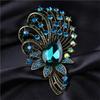 Luxury Full Crystal Exaggerated Broocch Badges For Women Men Elegant Rhinestone Waterdrop Pin  Lady Clothing Coat Corsages