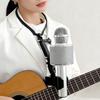 AnAn Neck-Mounted Plastic Microphone Holder Hands-Free Multifunction Clip Lazy Stand Flashlight Magnifying Mirror Camera