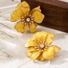 New Self-developed Enamel Flower Earrings, Simple and Exquisite Temperament, Small Stud Earrings, Xianfanqing