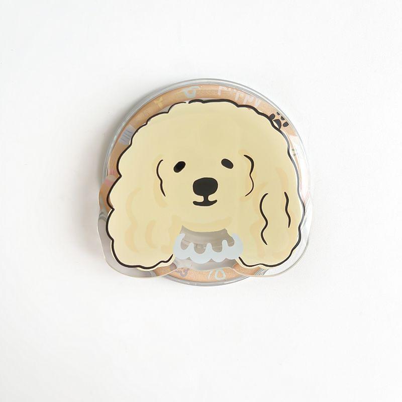 Cute Cartoon Dog Silicone MagSafe Phone Holder – Telescopic & Magnetic Airbag Design