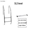 304 Stainless Steel Swimming Pool Ladder with Thickened Handrail and Pedal