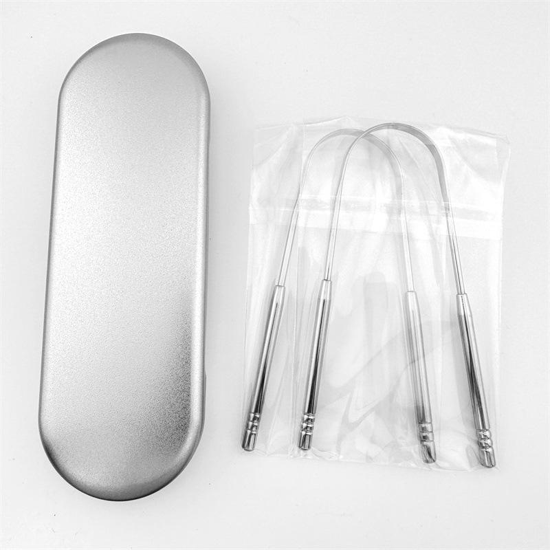 Stainless Steel Tongue Cleaner and Scraper Tool