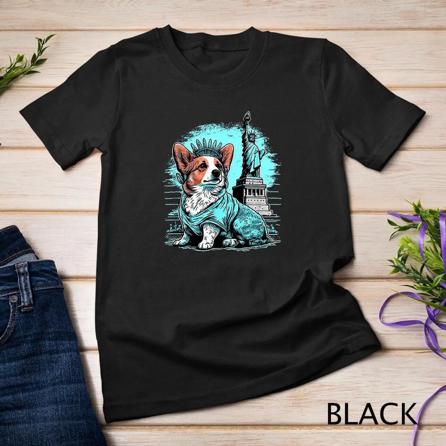 

Funny Cute Free Corgi Cool Pembroke Welsh T Shirt S